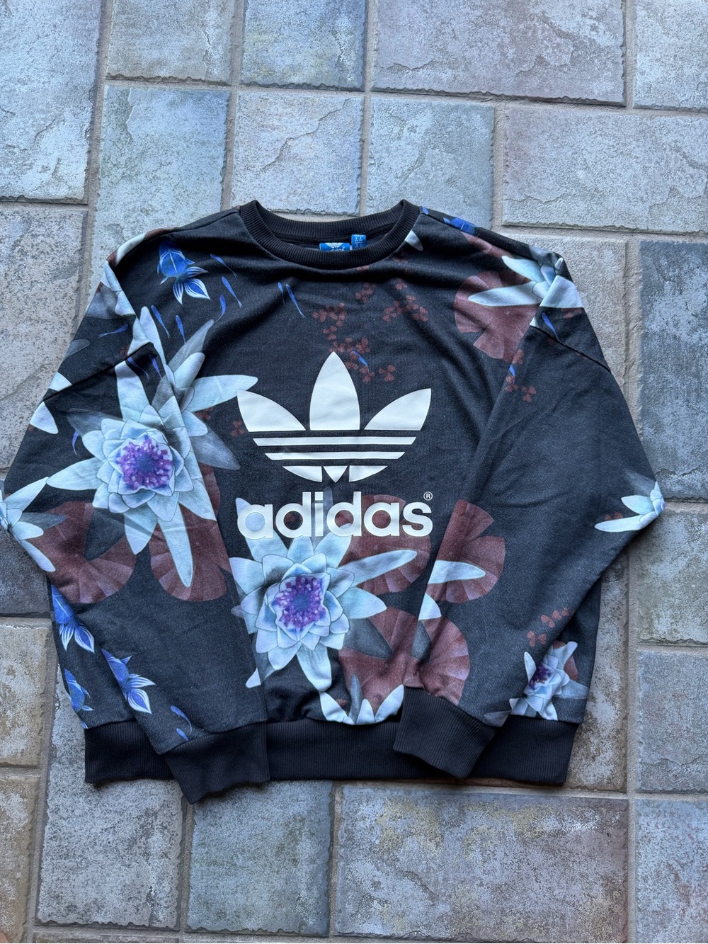 Adidas Originals x The FARM Company Lotus Floral Print Sweatshirt